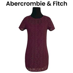 Abercrombie & Fitch Burgundy Lace Dress
